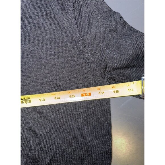 Unbranded Women's Merino Wool Sweater Silk Blend V Neck Size M Black - Picture 9 of 14